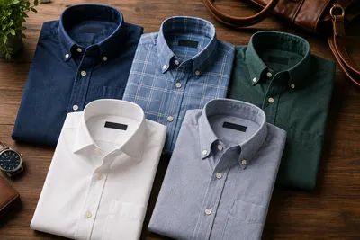 Curated Men's 100% Pure Linen and Oxford Shirts